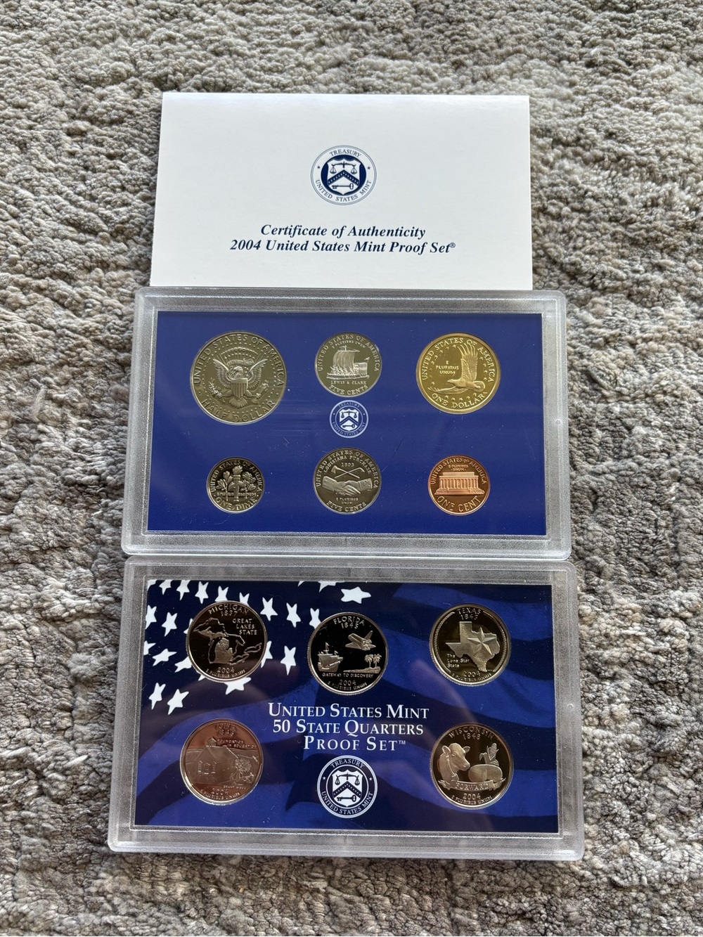 2004 US Mint Proof Set Coins - Picture 2 of 4